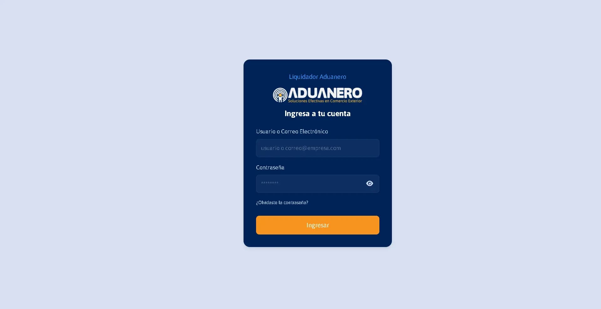 Login Liquidador